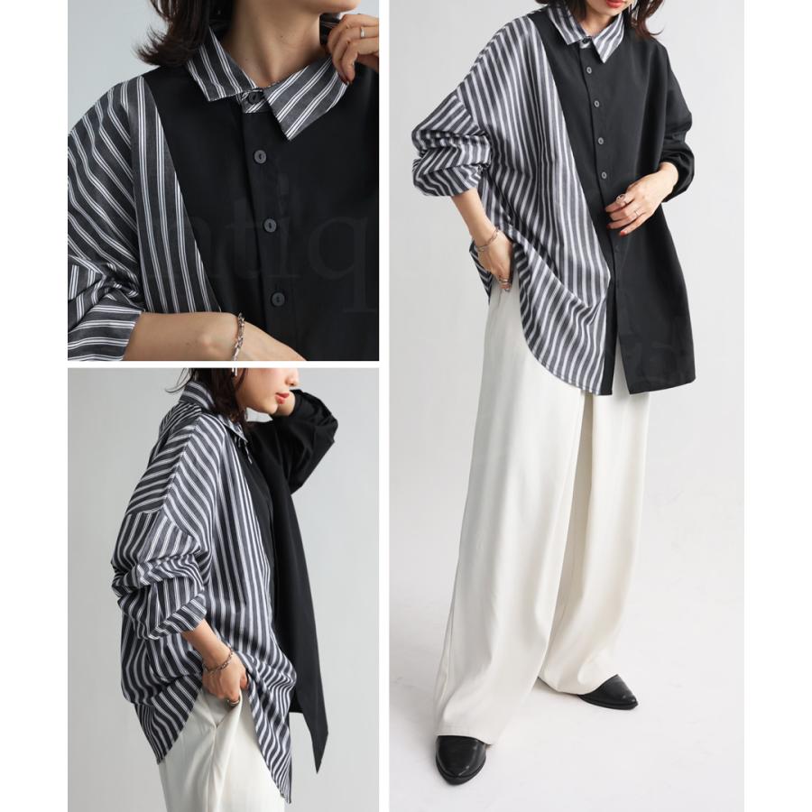 古着屋購入 Simple-Ease 長袖シャツ レディース　切替 0918 楽天市場】切り替えシャツ シャツ レディース トップス 長袖 送料無料
