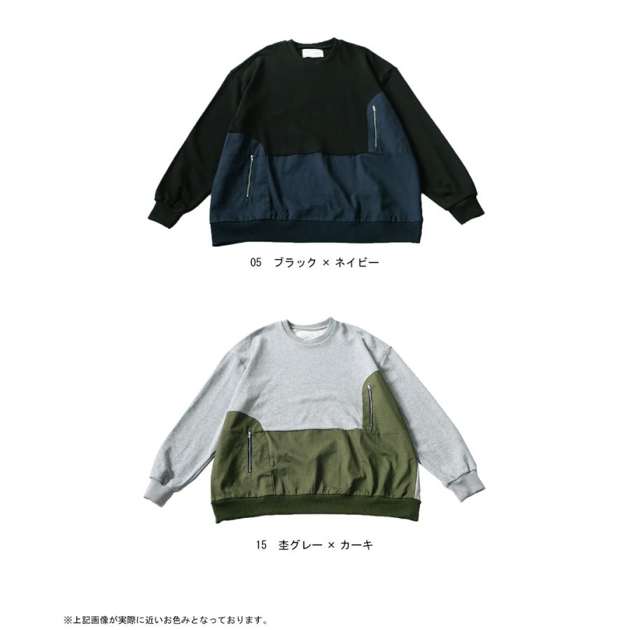 antiqua（アンティカ） 異素材切替トレーナー トレーナー レディース