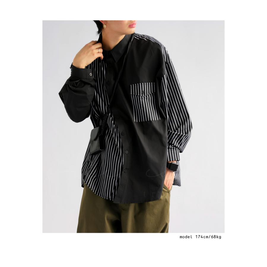 antiqua（アンティカ） シャツ メンズ トップス 長袖 ストライプ柄