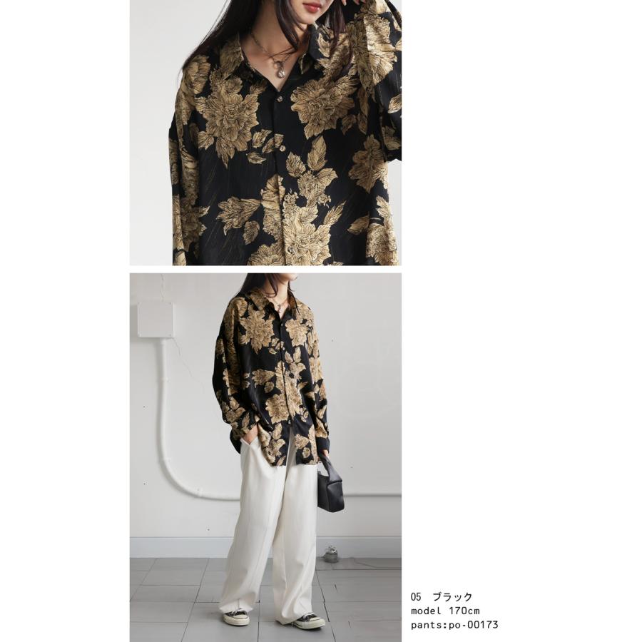 antiqua（アンティカ） 柄シャツ シャツ レディース トップス 長袖 花
