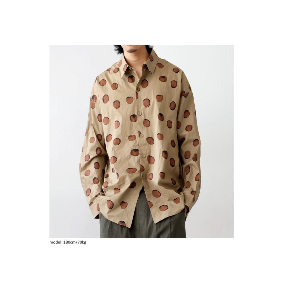 Antiqua アンティカ ドット シャツ メンズ ISSEY MIYAKE 長袖トップス