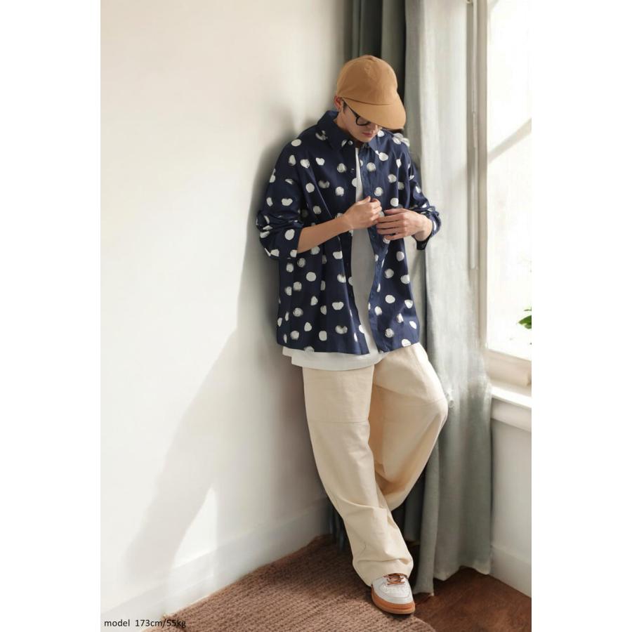antiqua（アンティカ） ドット柄シャツ シャツ メンズ トップス 長袖