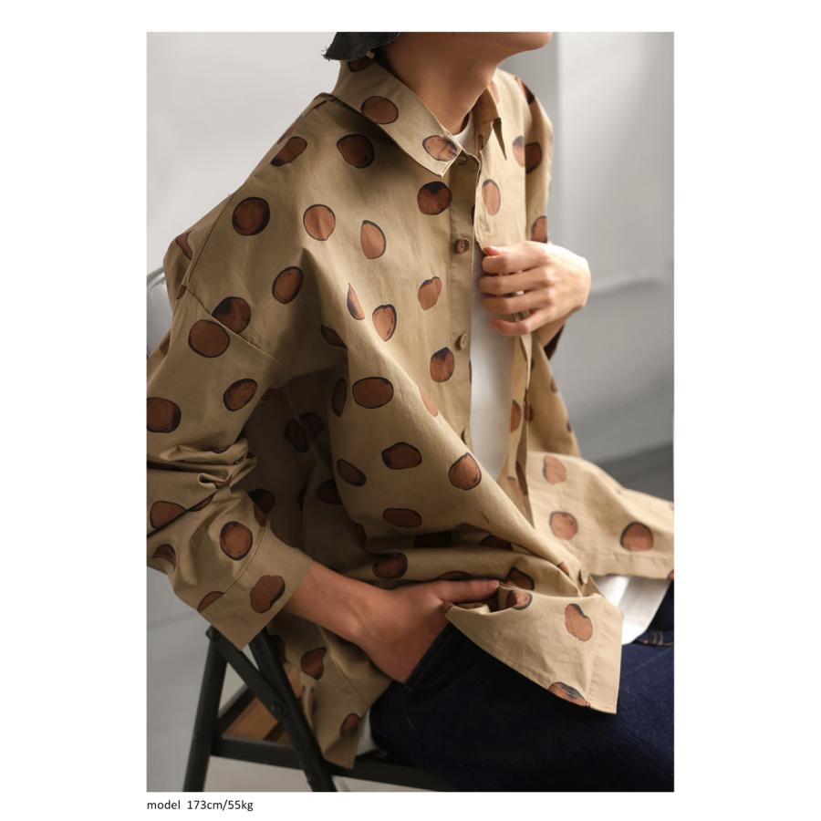 antiqua（アンティカ） ドット柄シャツ シャツ メンズ トップス 長袖