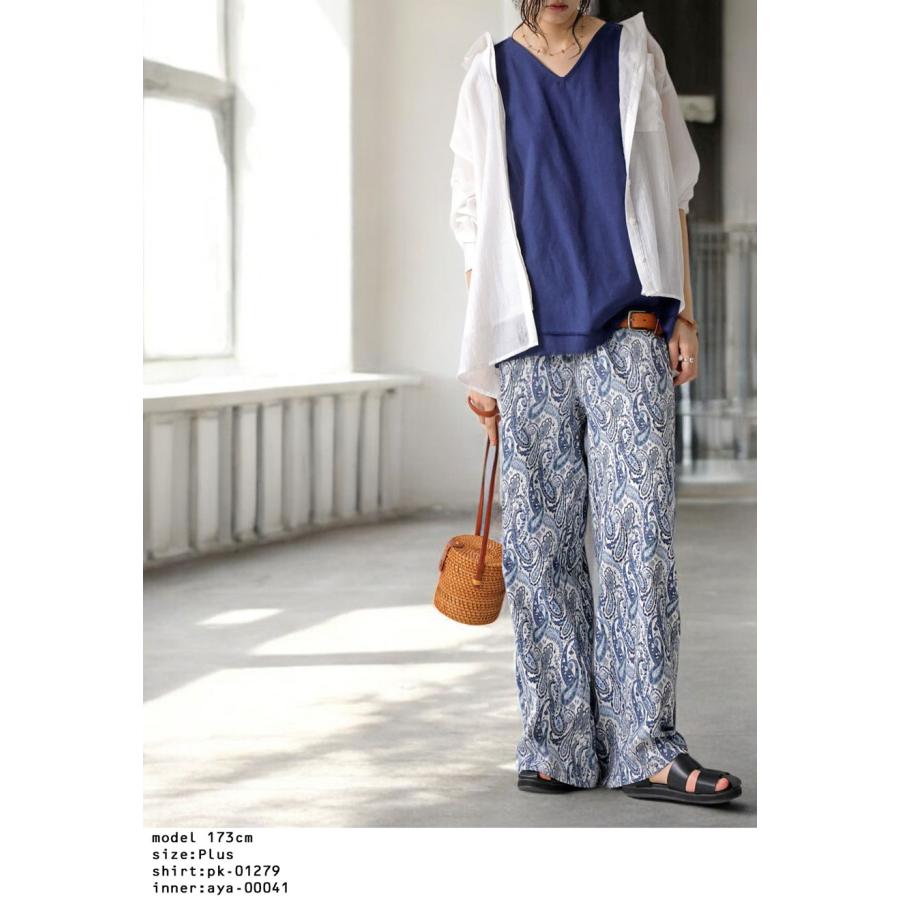 【値下げ中】 saysky ペイズリー パンツ antiqua（アンティカ） ペイズリー柄パンツ パンツ レディース