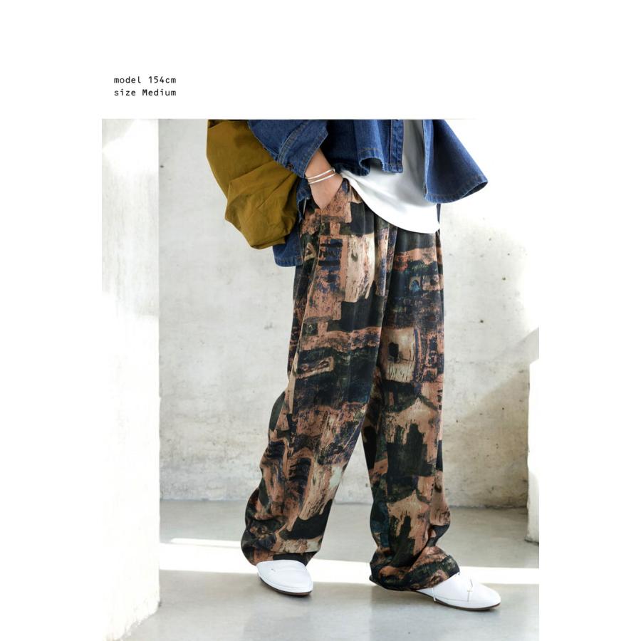 antiqua（アンティカ） ヴィンテージ柄パンツ パンツ レディース