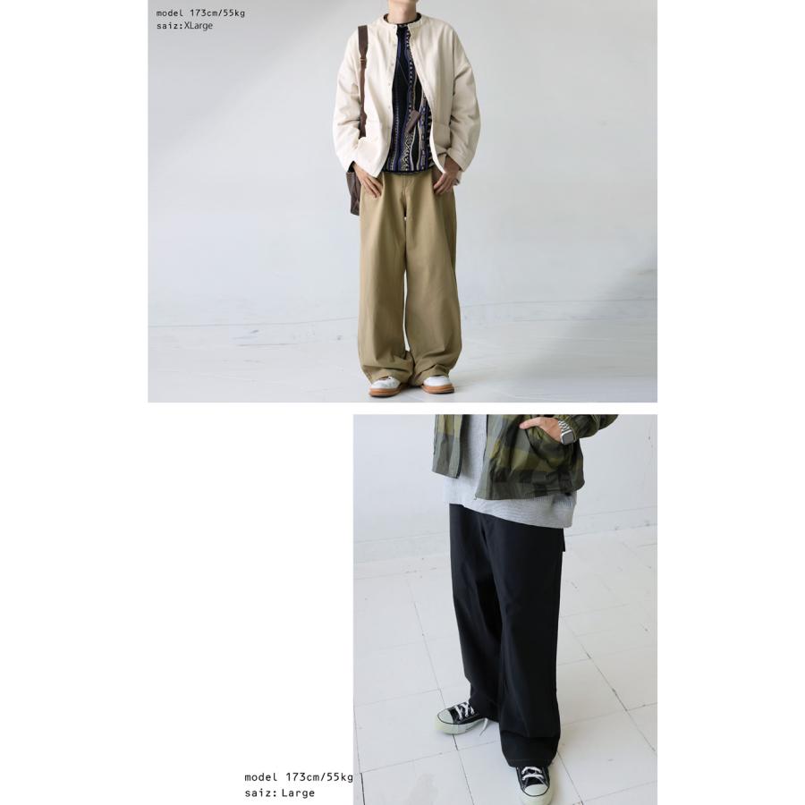 80s イタリア製　ワイドスラックス antiqua ツイルワイドパンツ メンズ ボトムス パンツ 送料無料