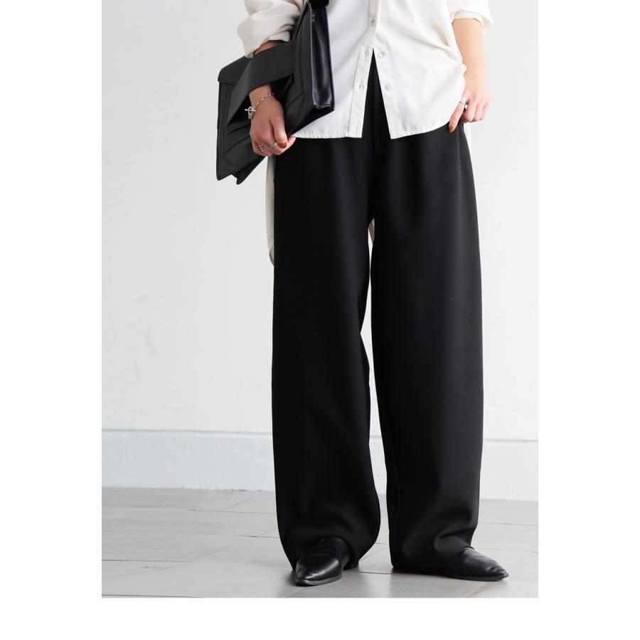 【新品タグ付】8 YARDS ♪BONDING 裏起毛 パンツ S ブラック antiqua（アンティカ） 裏起毛 ジョーゼット風 パンツ レディース