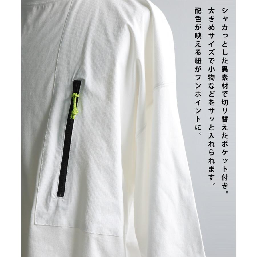 antiqua（アンティカ） 異素材ポケットTシャツ Tシャツ メンズ