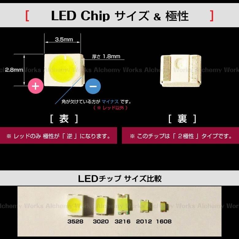 LEDチップ 3528 ホワイト 1個 白 white SMD エアコンパネル 打替え メーター バラ売り 発光ダイオード｜antique-gear｜02