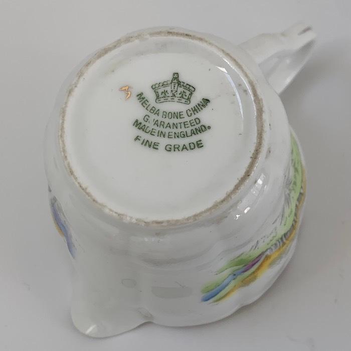 ミルクポット MELBA BONE CHINA【アンテイーク】イギリス (939