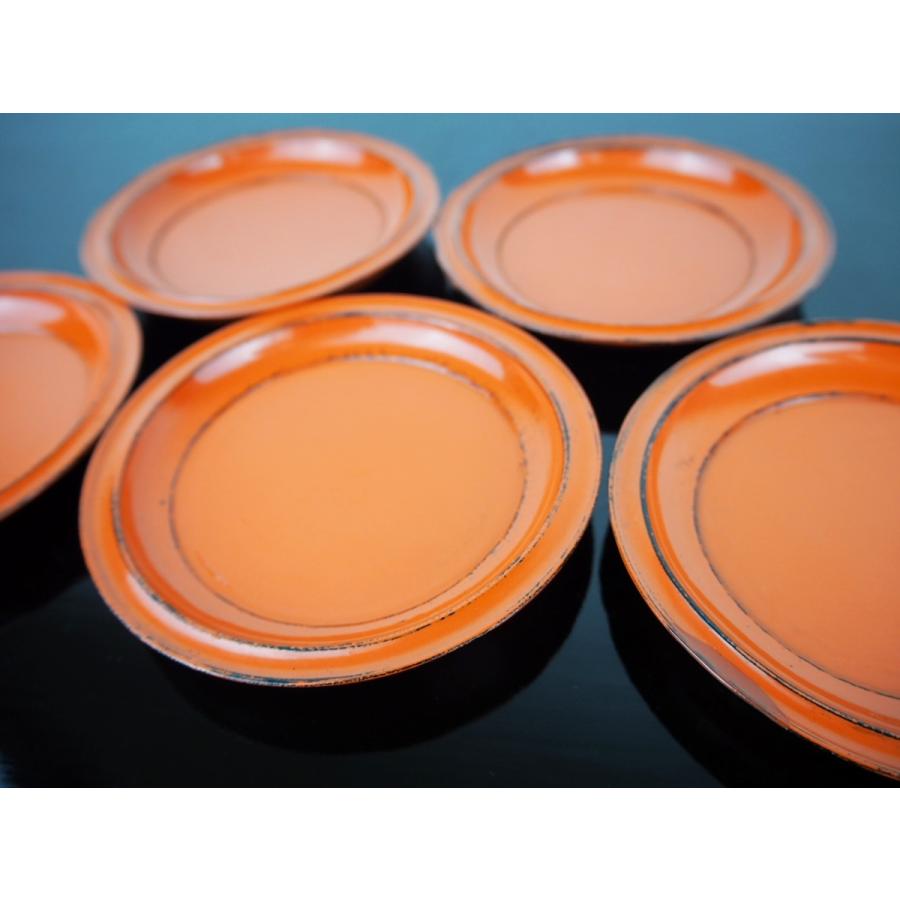 大蔵達雄作 根来塗り 漆の小皿2枚 rsgmladokgi.com