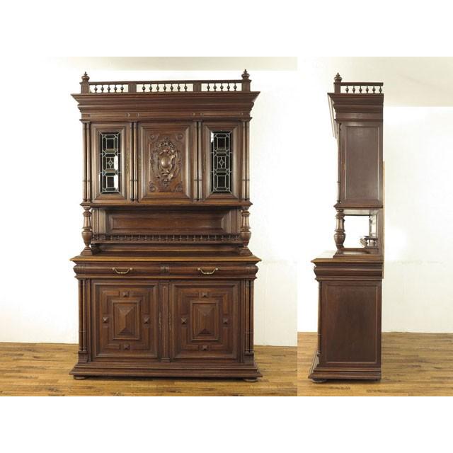 貫録の佇まい1880年頃フランスアンティークキャビネット 20299