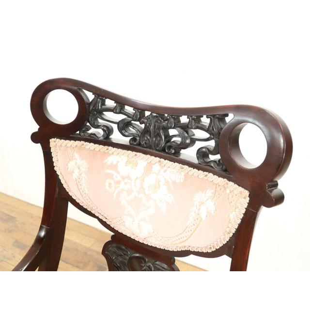 アンティーク家具 イギリス アームチェア アンティークチェア