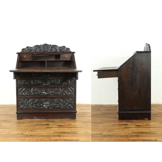 1880年頃 イギリス アンティーク家具 ライティングビューロー