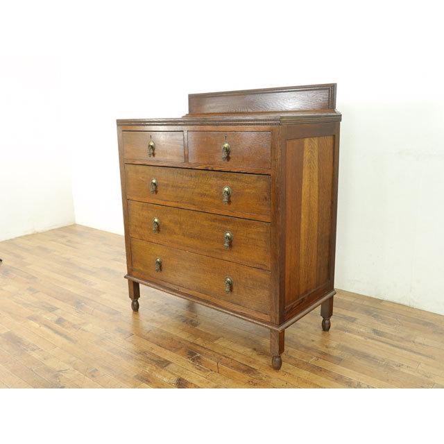 アンティークチェスト 仕切りが付いて機能性抜群！イギリスチェスト 57429