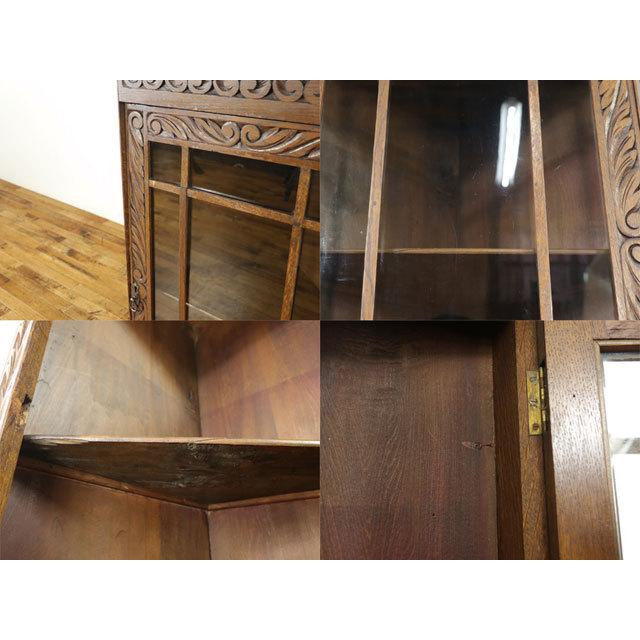 【期間限定値下げ】アンティーク調 コーナーキャビネット 飾り棚 高さ182cm 期間限定値下げ】アンティーク調 コーナーキャビネット 飾り棚 高さ