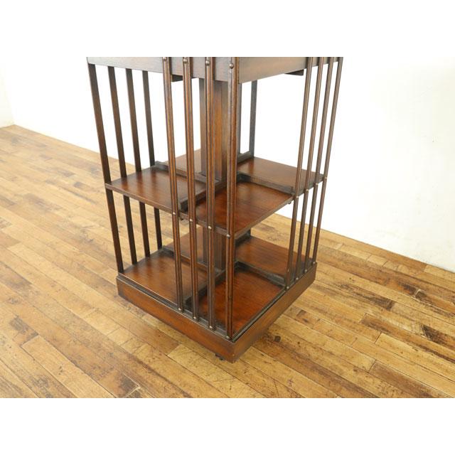 リボルビングブックケース 回転式 上品なデザイン ディスプレイ棚 本棚