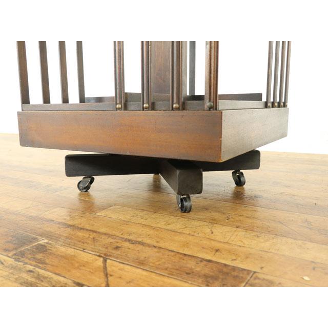 リボルビングブックケース 回転式 上品なデザイン ディスプレイ棚 本棚