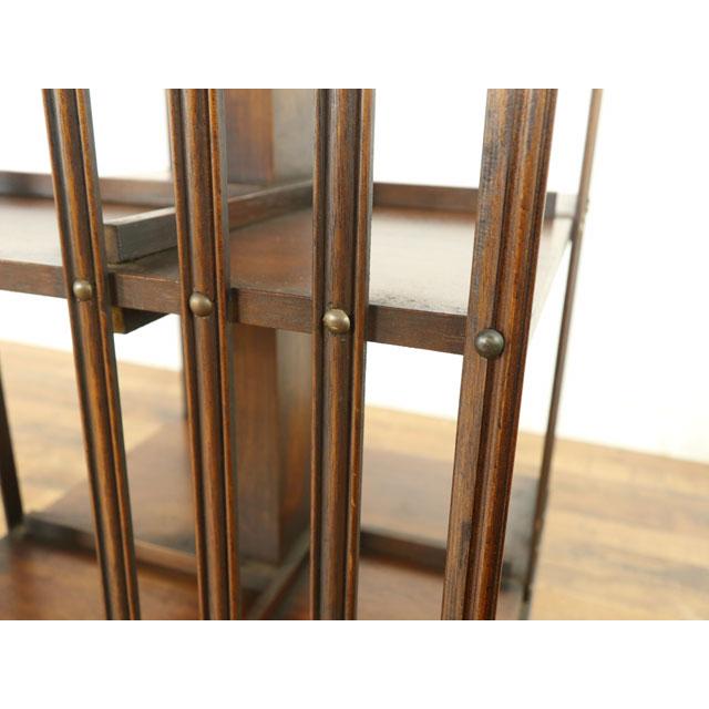 リボルビングブックケース 回転式 上品なデザイン ディスプレイ棚 本棚