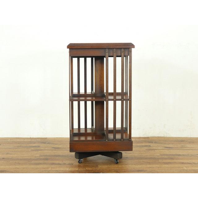 リボルビングブックケース 回転式 上品なデザイン ディスプレイ棚 本棚