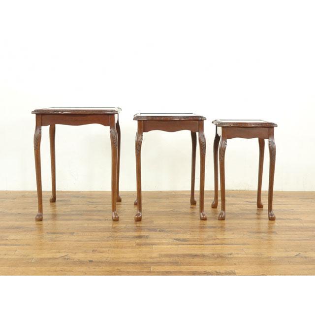 アンティーク　イギリス　猫足ネストテーブル　サイドテーブル アンティークイギリス猫足ネストテーブルサイドテーブル