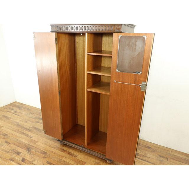幅95.5×奥56×高181.5cm ワードローブ 2枚扉 丈の長いものを収納 幅95.5×奥56×高181.5cm ワードローブ 2枚扉 丈の長いものを収納
