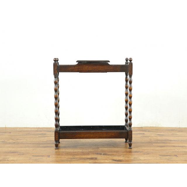 ステッキスタンド イギリスアンティーク家具 傘立て かわいらしい柱の