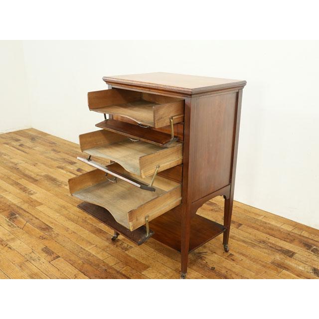 最終値下げ】イギリス アンティーク家具 ファイルキャビネット 棚 230A