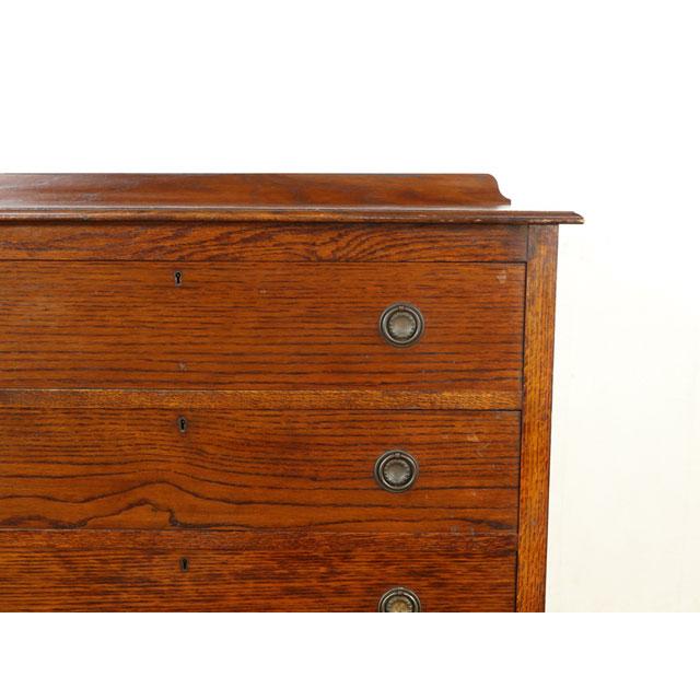 アンティーク チェスト すっきりとした印象 美しい杢目 引き出し4段