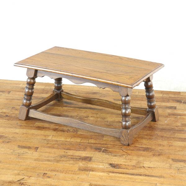 コーヒーテーブル 素朴でかわいい雰囲気 ウッドトップ 横長タイプ ロー