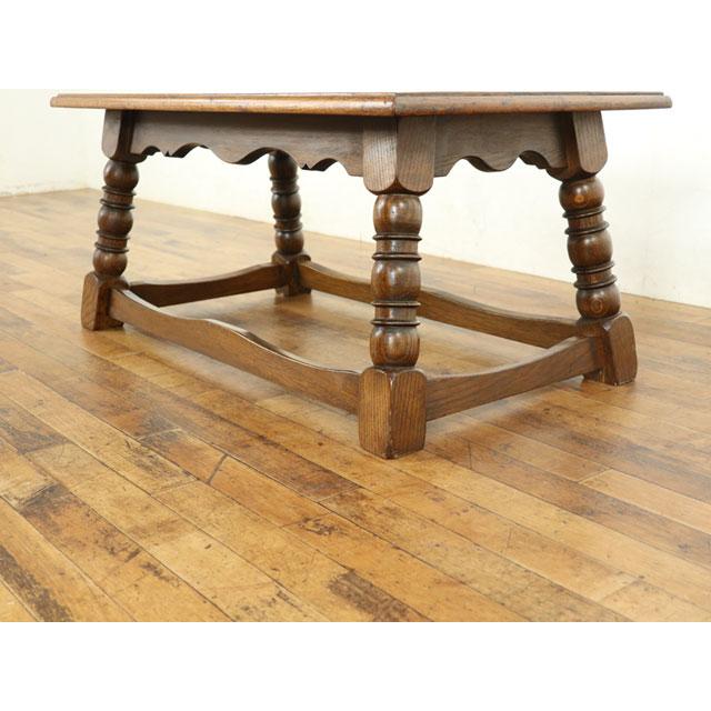 コーヒーテーブル 素朴でかわいい雰囲気 ウッドトップ 横長