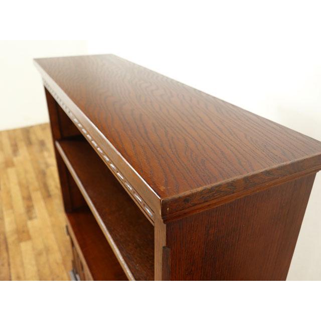 オープンブックケース 下部分が扉のタイプ 本棚 ブックシェルフ