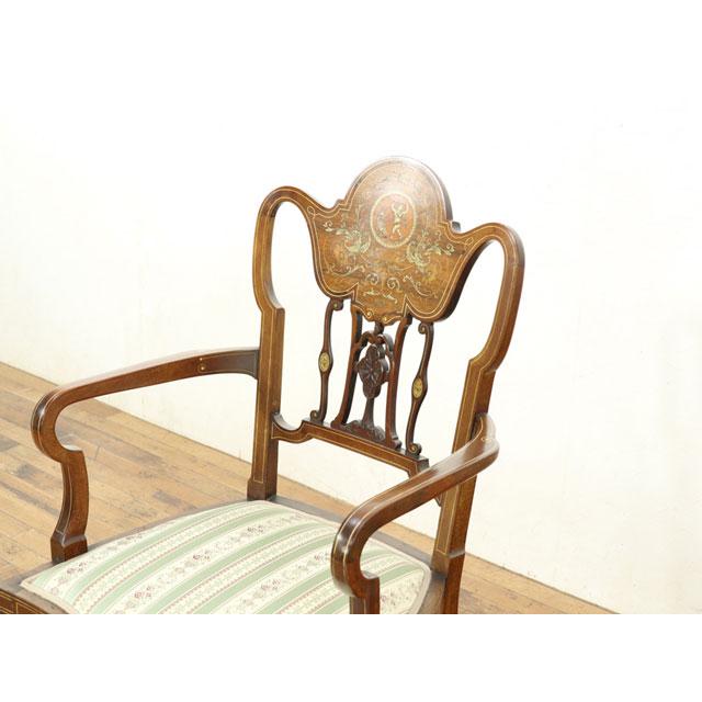 アームチェア　イギリス製 イギリスアンティーク アームチェア 肘掛け椅子 マホガニー材