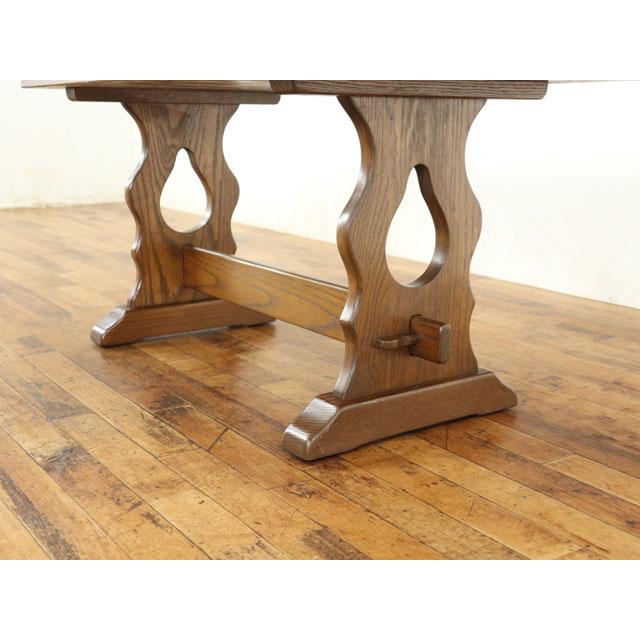 コーヒーテーブル 素朴でかわいい雰囲気 ウッドトップ 横長タイプ ロー