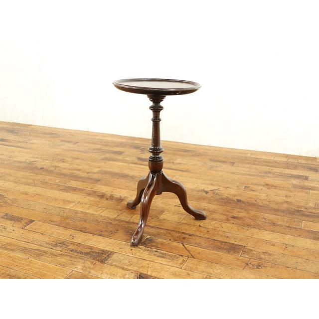 ワインテーブル すっきりとしたデザイン ウッドトップ 丸天板 サイド