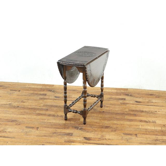 天板拡張式サイドテーブル くるっと回して拡げるタイプ ティーテーブル