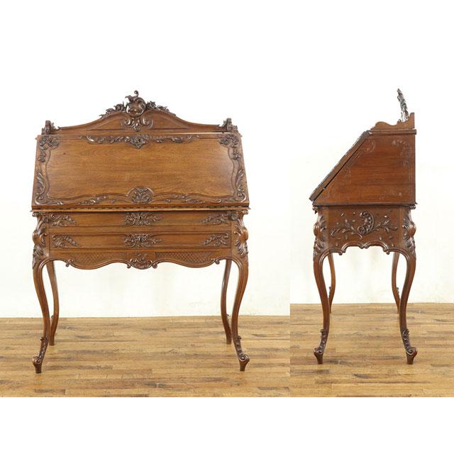 フランス 1920年頃 希少なライティングビューロー ロココ様式 書き物机