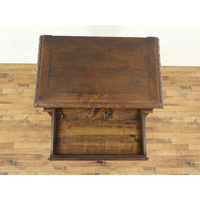 木製彫刻装飾キャビネット　アンティーク 1880年頃 フランスアンティーク 牧歌的な風景の彫刻 キャビネット 幅77