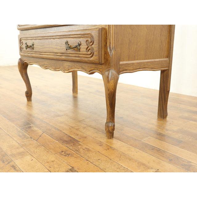 猫脚チェスト 幅85×奥44×高74.5cm 引き出し3段 かわいい猫脚 取っ手の