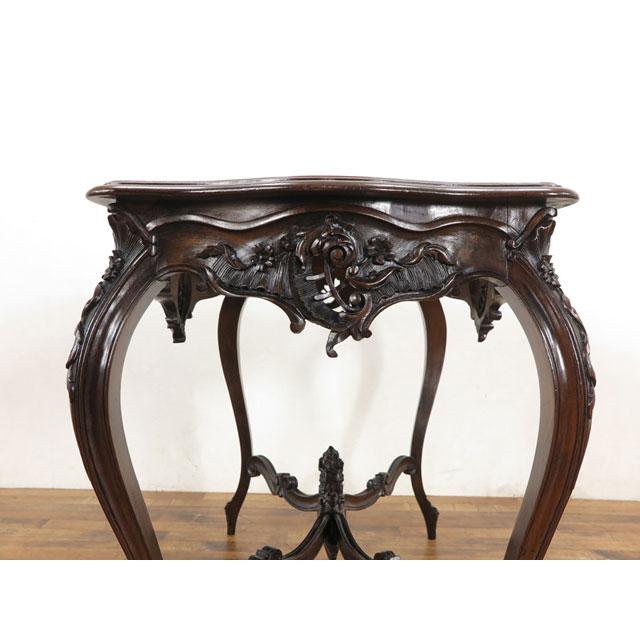 サイドテーブル ロココ様式の華麗なデザイン 美しい彫刻 テーブル