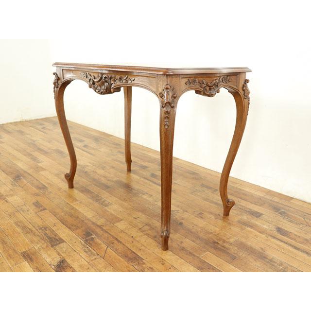 アンティーク サイドテーブル 彫刻 猫脚 クラシック調 エレガント