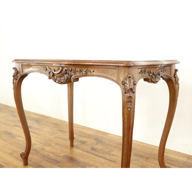 サイドテーブル 優雅で上品な雰囲気 美しい彫刻 猫脚 テーブル