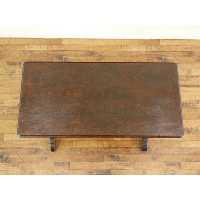 個性的なデザイン サイドテーブル 幅100×奥49×高77cm 横長サイズ