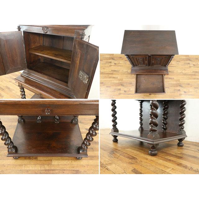 ⚜️お品(15品付)❤️素敵アンティーク飾り棚⚜️ アンティーク キャビネット ゴシックスタイル 素晴らしい彫刻