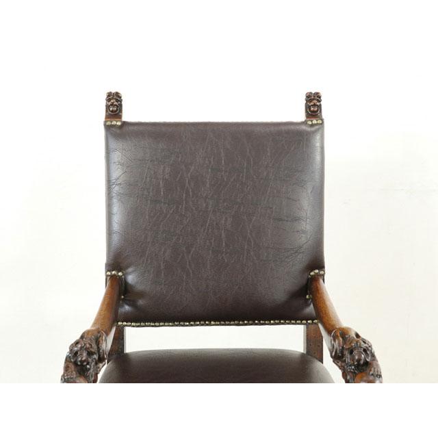 アンティーク アームチェア 肘掛け椅子 ツイストレッグ ボールアンド