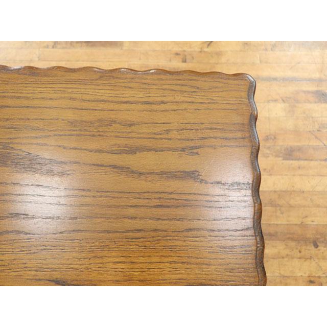 アンティーク オケージョナルテーブル ツイストレッグ 天板の杢目が