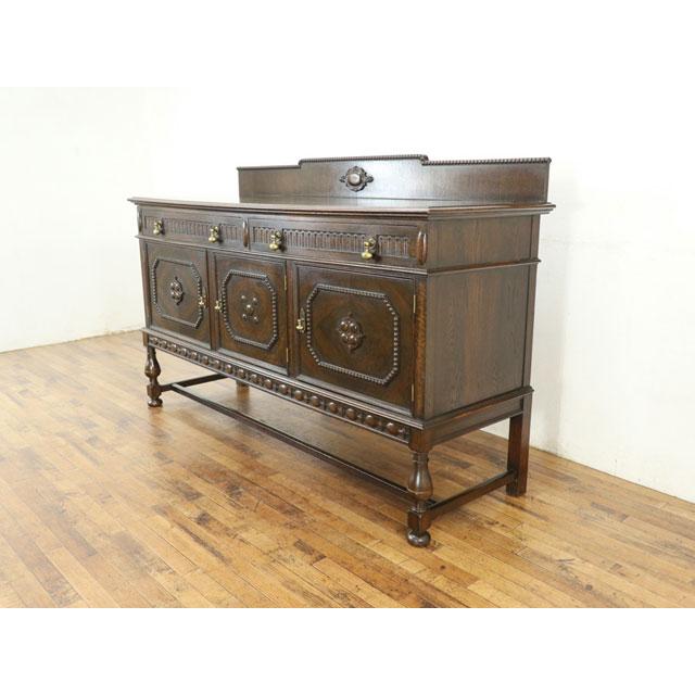 アンティーク サイドボード 幅183×奥61×高116cm 洗練されたデザイン