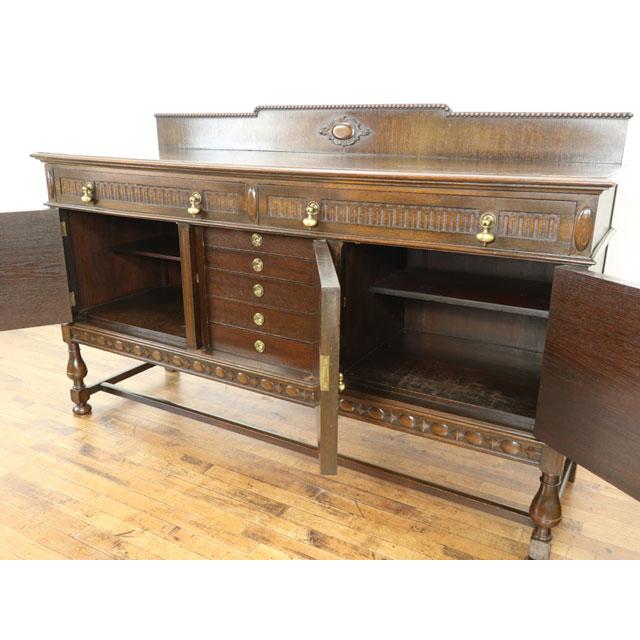 アンティーク サイドボード 幅183×奥61×高116cm 洗練されたデザイン