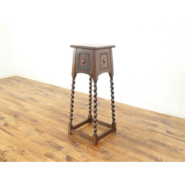 アンティーク プランツスタンド 花台 ツイストレッグ 小ぶりなサイズ