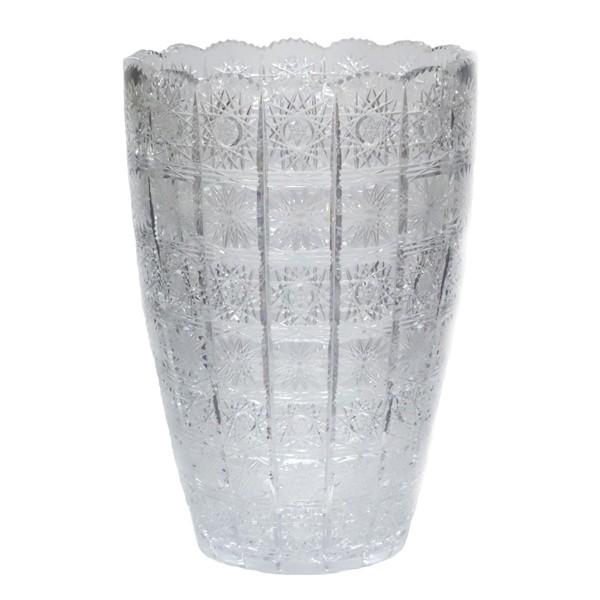 ボヘミアガラス 500PK チェコ製 クリスタル 花瓶 :g-014:アンティーク慈光 - 通販 - Yahoo!ショッピング